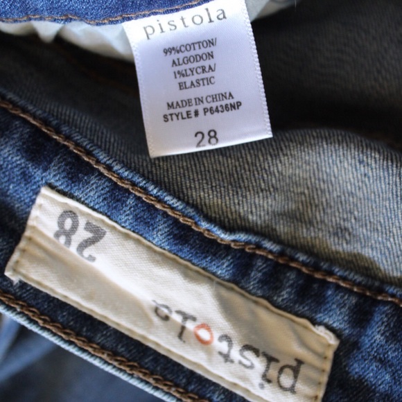 Pistola Tory Split Hem Zipped Ankle Skinny Jeans 28 6 - Picture 7 of 11